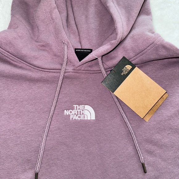 NEW The North Face Evolution Hi-Lo Hoodie Fawn Grey Purple Sweatshirt Womens XXL - Picture 2 of 9
